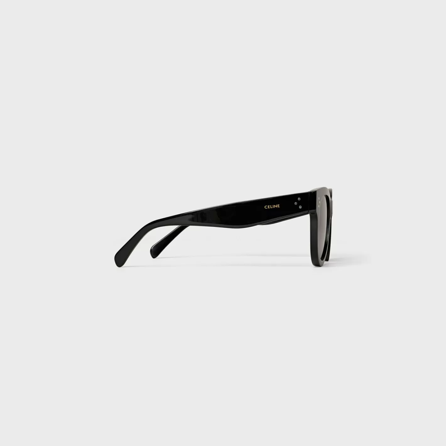 Outlet CELINE Cat Eye S003 Sunglasses in Acetate with Mineral Glass Lenses Black