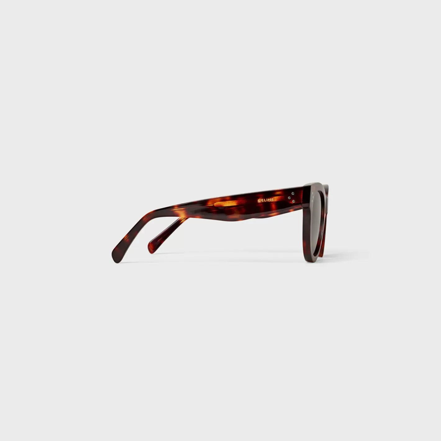 Online CELINE Cat Eye S003 Sunglasses in Acetate with Mineral Glass Lenses DarkHavana
